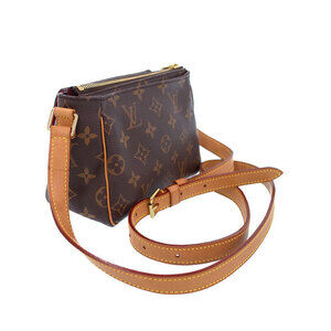 Louis Vuitton Cite Leather Monogram Viva Shoulder Brown Bag